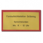 Aluminium Firmenschild