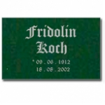 Aluminium Trauerschild