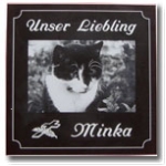 Aluminium Trauerschild mit pers Bild