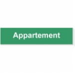 Zusatzschilder f�r Vermieter Appartement