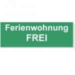Zusatzschilder f�r Vermieter Ferienwohnung FREI