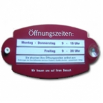 Oeffnungszeiten Schild gro�