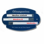 Oeffnungszeiten Schild klein
