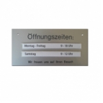 Oeffnungszeiten Schild OEZ1 20 x 10 cm