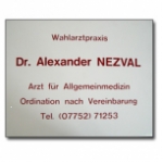 Acrylex Arztschild
