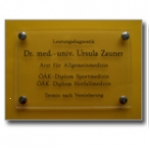 Plexiglas Arztschild