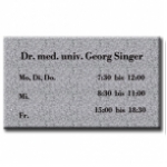 Granit Design Arztschild