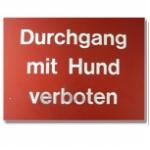 Aluminium- Hinweisschild