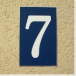 Kunststoff einzel Zahl NR 7 als HN