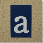 Kunststoff einzel Buchstabe a als HN