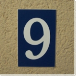 Kunststoff einzel Zahl NR 9 als HN