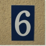 Kunststoff einzel Zahl NR 6 als HN