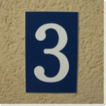 Kunststoff einzel Zahl NR 3 als HN