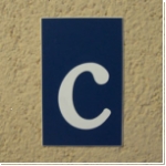 Kunststoff einzel Buchstabe c als HN