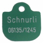Anh�nger Aluminium Form Tasche