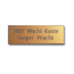 Poly Pokalschild mit Schriftart SWISS