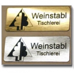 Logogravur auf Gravierfolie