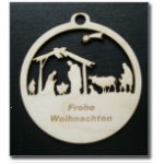 Holz Christbaumschmuck Krippe