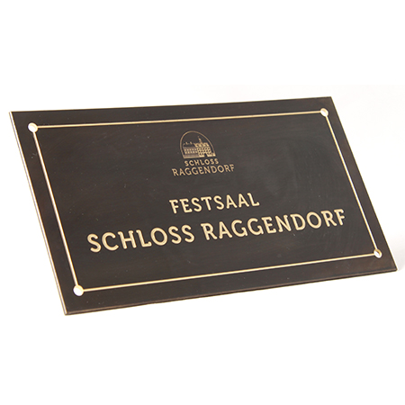 Messing Schilder