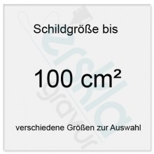 Plexiglas Schilder mit Gravur tiefgraviert