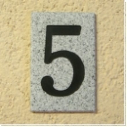 Granit Design einzel Hausnummer