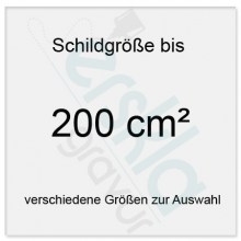 Aluminium Schilder mit Gravur tiefgraviert