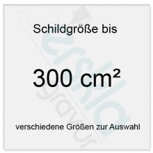 Aluminium Schilder mit Gravur tiefgraviert