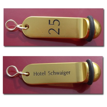 Hotel Schlüsselanhänger Alu