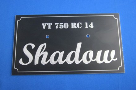 Firmen Schild Aluminium schwarz mit silber Tiefgravur