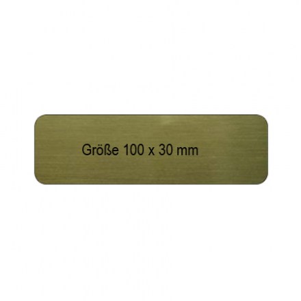 Türschild Messing ausgefräst