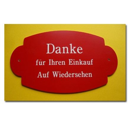 Öffnungszeiten Schild Kunststoff